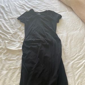 Black maternity dress